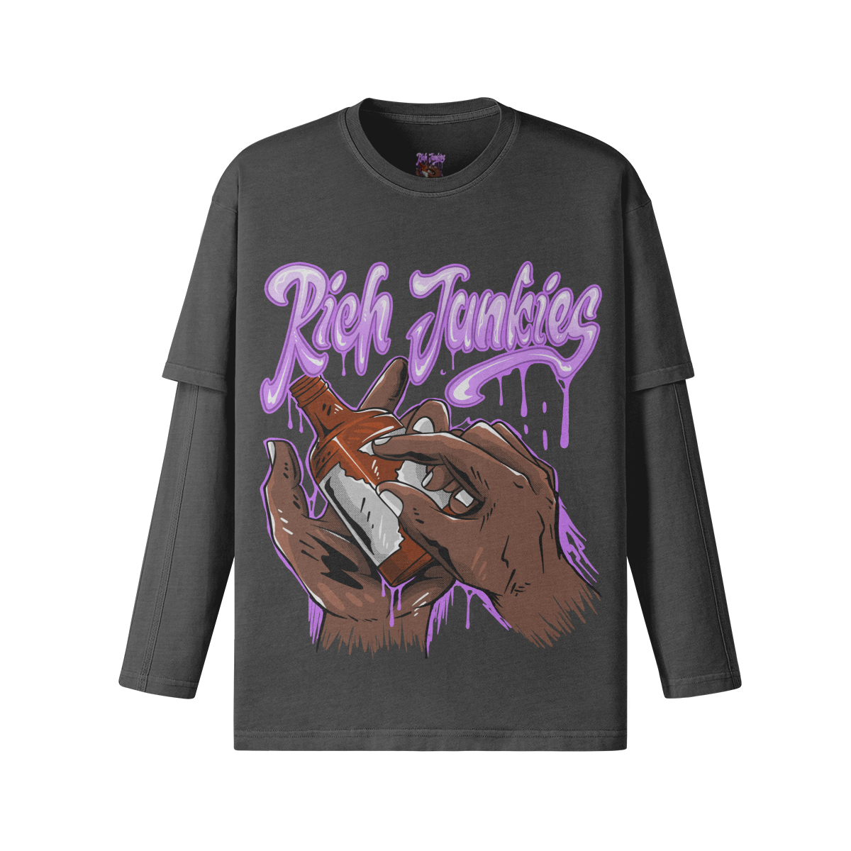 Script Two-Piece Long Sleeve Tee